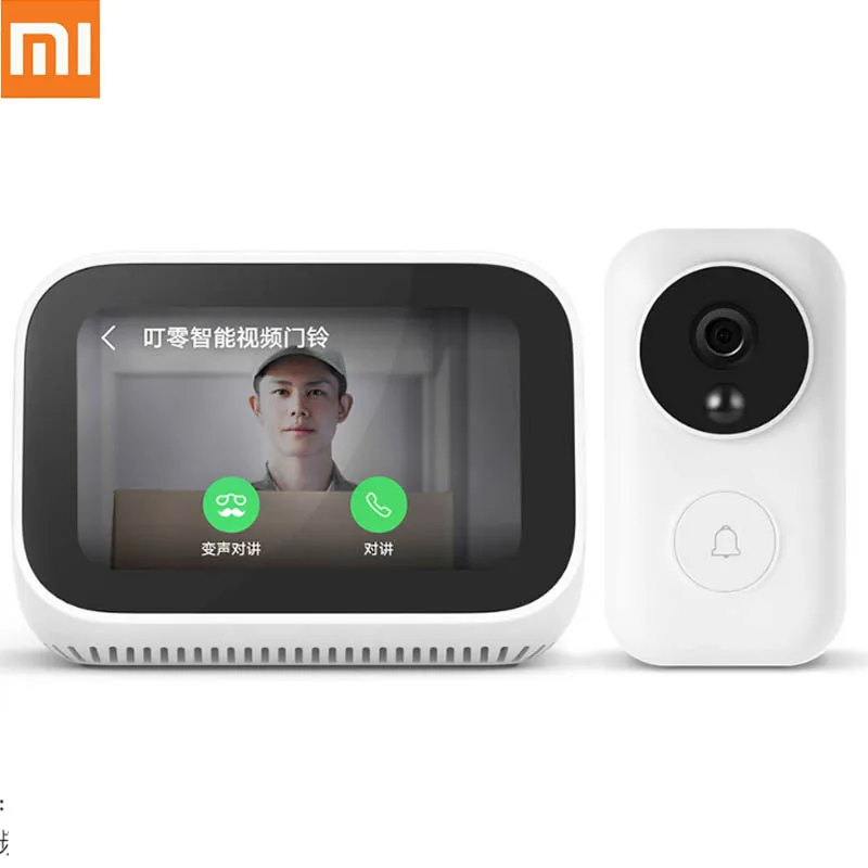 Original Xiaomi AI Face Touch Screen Bluetooth 5.0 Speaker Digital Display Alarm Clock WiFi Smart C