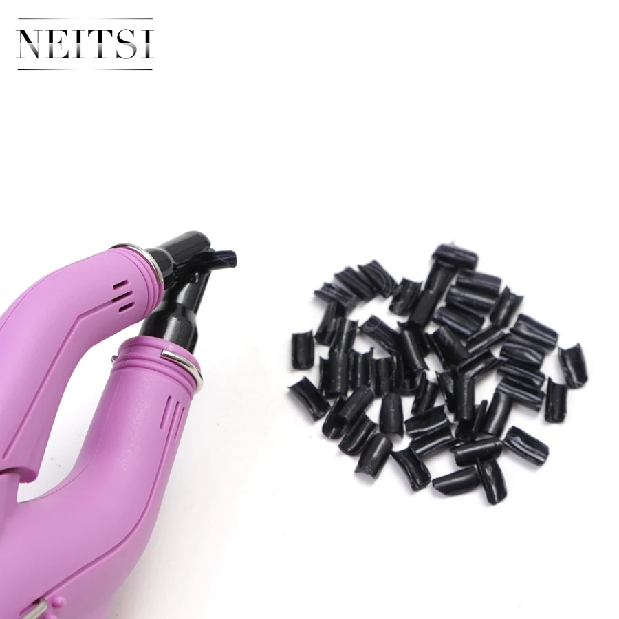 Neitsi 1PC Pink# US Plug Hair Connector+50pcs U-Shapped Keratin Glue 3 Colors For Hair Extensions Neitsi 1PC Pink# US Plug Hair Connector+50pcs U-Shapped Keratin Glue 3 Colors For Hair Extensions