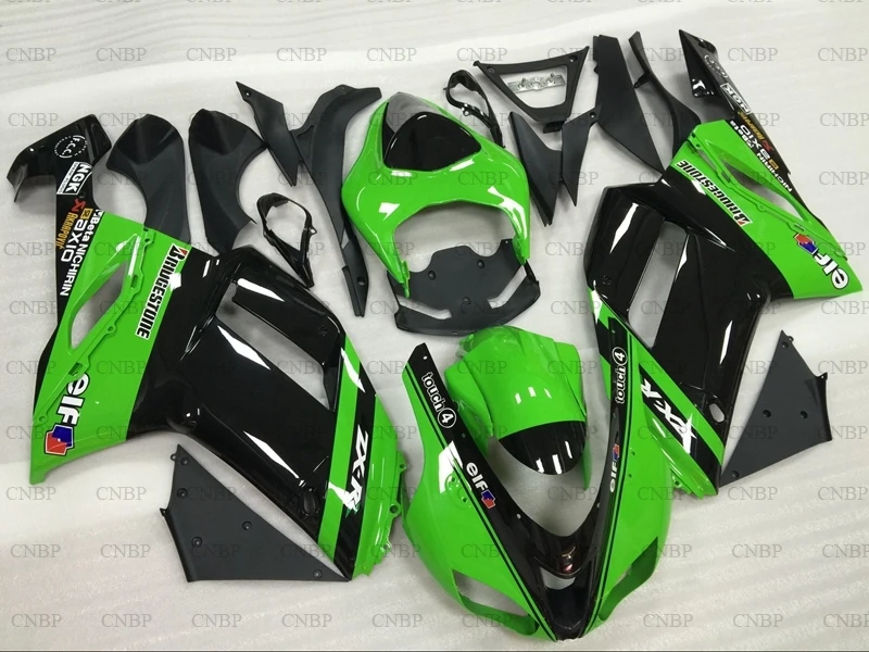Ninja Zx 6r 2007 2008 набор для всего тела 636 08 07 зеленый Черные Пластиковые