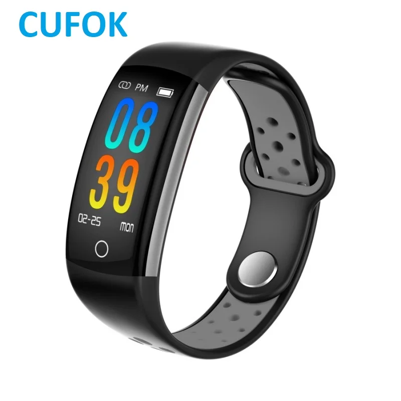 

CUFOK Q6 Smart Band Watch Waterproof Sports Fitness Bracelet Men Women Blood Pressure Wristband Activity Tracker Smartband