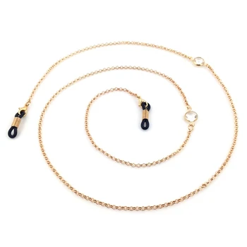 

Reading Glasses Chain Holder Fashion Sunglasses Acrylic Neck Metal Strap Golden Strap Rope Glasses Accessories