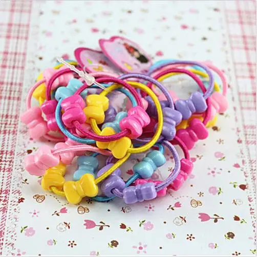 

Trendy Rubber Bands 50pcs/bag Kids Baby Child Elastic Hair Band Tie Rope Braid Hair Style Promotion Mix Color New