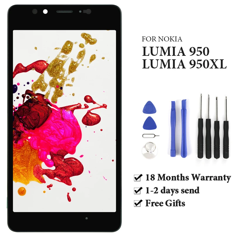 

For Nokia Lumia 950 N950/ 950 XL LCD Screen Digitizer For OEM Quality Phone Replacement Assembly For Lumia 950/950XL LCD Display