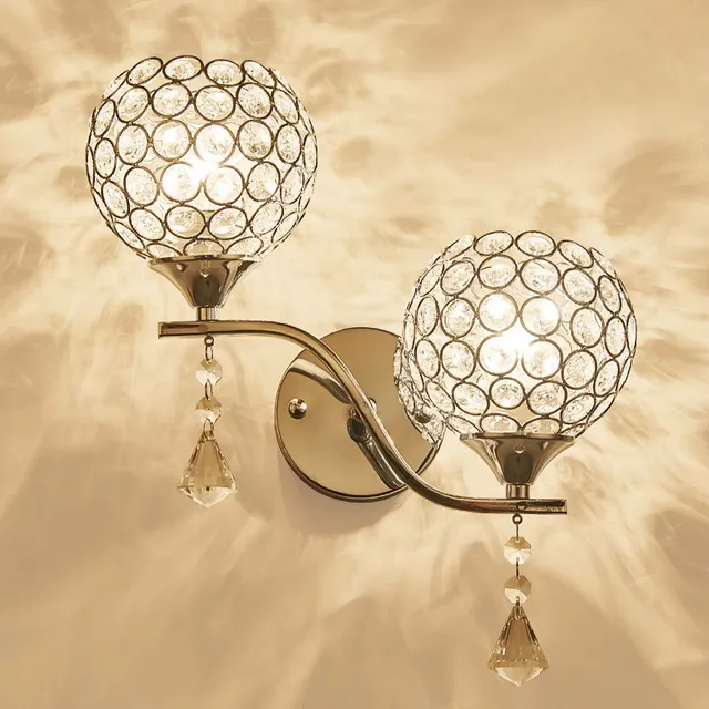 modern crystal wall lamp