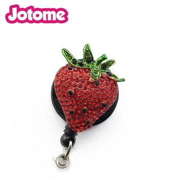 

Strawberry Nurse Retractable ID Badge Reel Holder - Name Badge Reels Clip