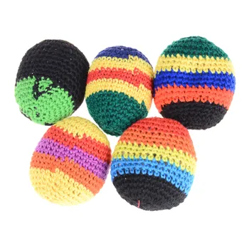 

Children Kindergarten Funny Game Sandbags Ball Toy Kids Outdoor Toy Handmade Knitting Thread Juggling Balls Color Random