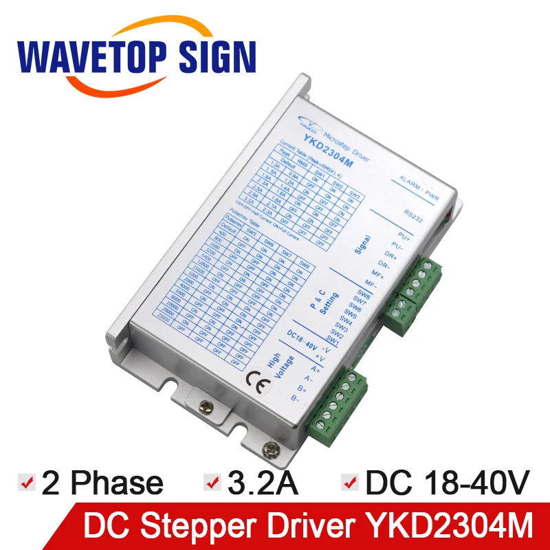 

YAKD 2Phase Stepper Motor Driver YKD2304M DC18-40V 200KHz use for Engraver Controller and Cutting Machine