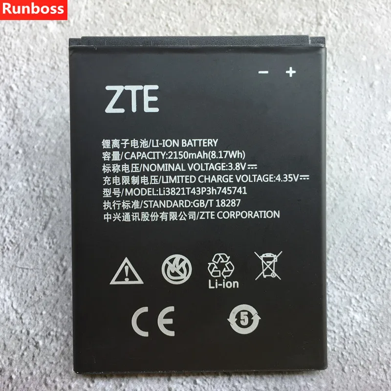 Новинка 2018 аккумулятор 2150 мАч Li3821T43P3h745741 для сотового телефона ZTE Blade L5 Plus /