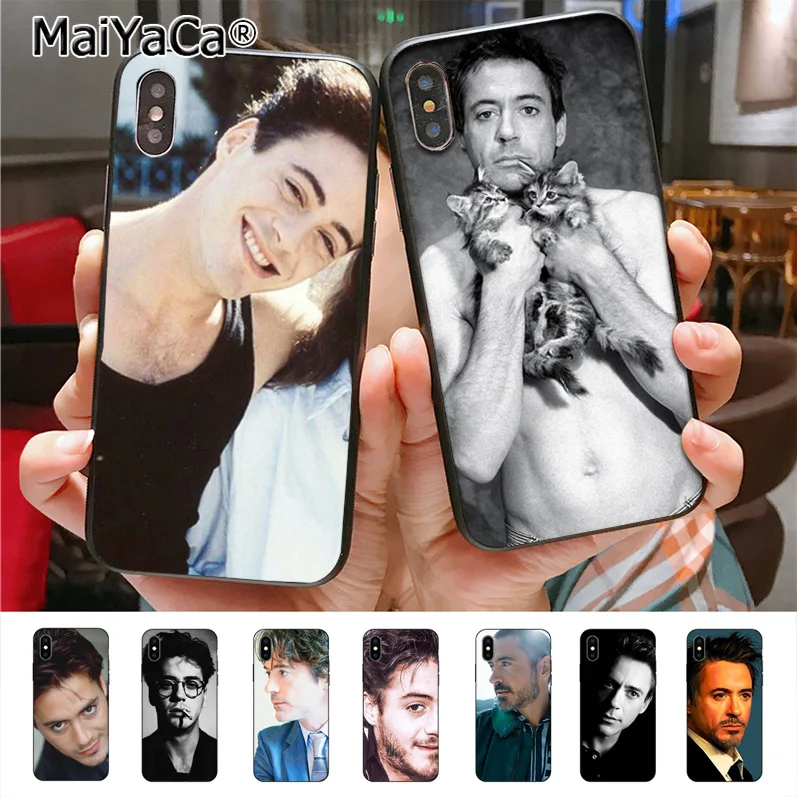 

MaiYaCa Robert Downey Jr. New Arrivalphone case cover for iphone 11 Pro X 8 7 6 6S Plus 5 5S SE cass