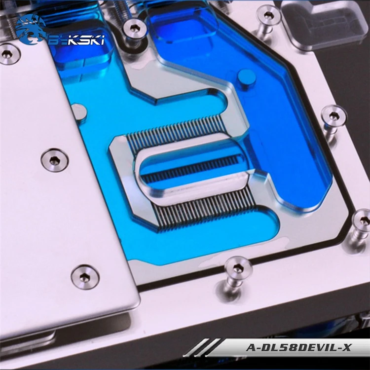 Блок водяного охлаждения Bykski для PowerColor RX 580 Red Devil|water cooling block|cooling blockgpu water block |