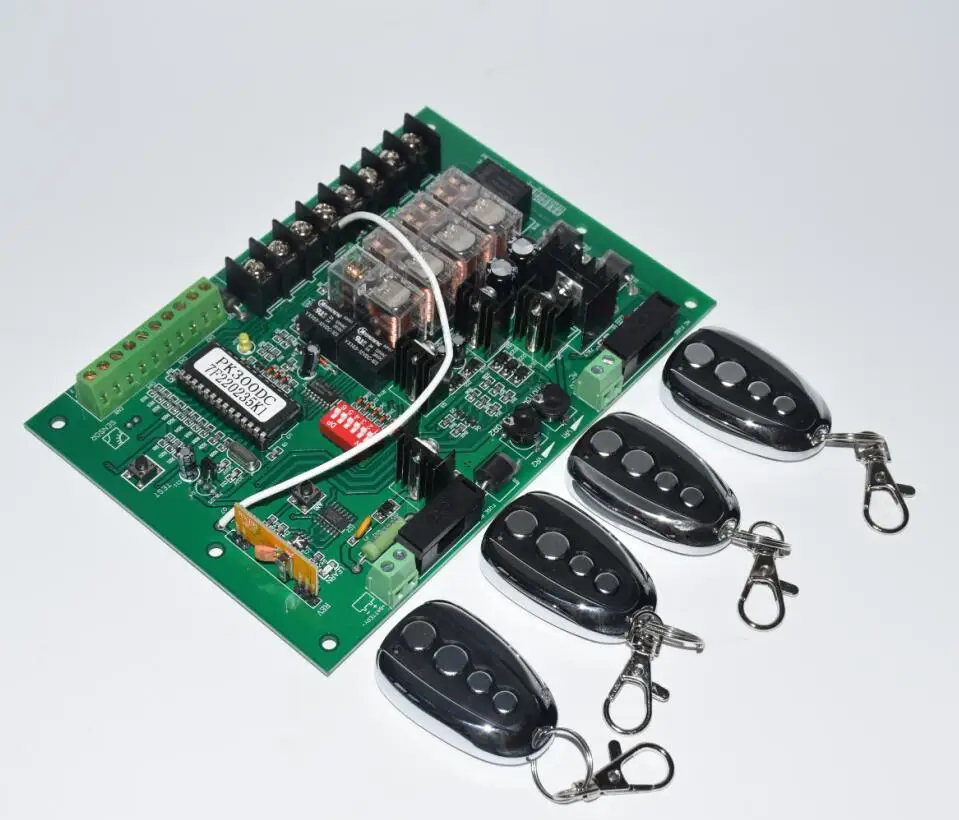 US $33.25 Swing Gate Opener motor card Controller circuit card board 24VDC motor remote control optional