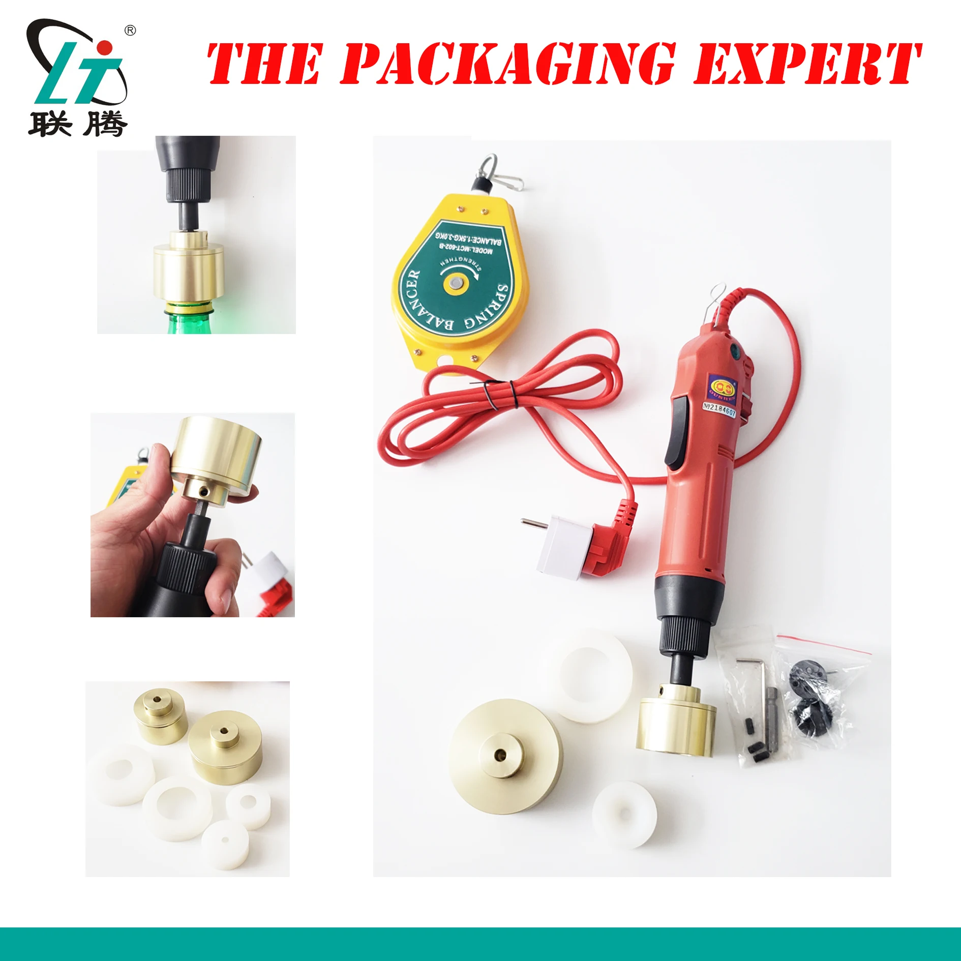 

Electrical Capping Machine Plastic Bottle Screwing Manual Cover Capper 10-50mm Portable Semi Automatic Screw Tip Free Shipping