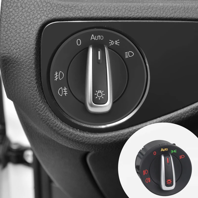 

1Pc Headlight Switch For VW Golf 5 6 MK5 MK6 Tiguan Touran Light Sensor Automatic Headlight Sensor And Switch