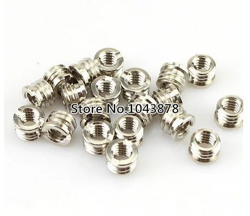 free shipping + tracking number 10 pcs 1/4" to 3/8" Convert Screw Adapter for Tripod Monopod Ballhead Photo Studio Accessories |