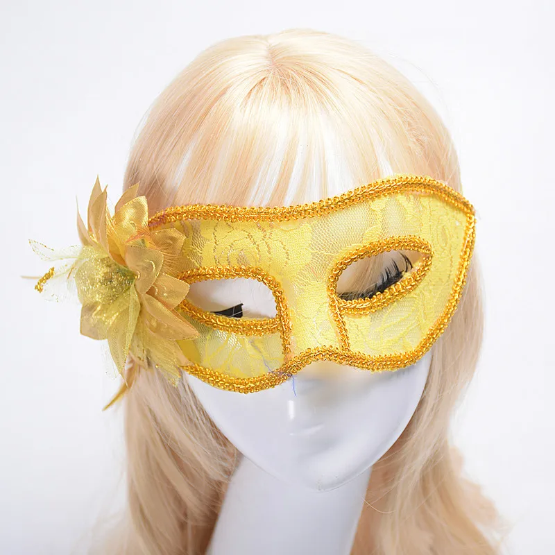 

Hot Sale! Women Sexy Lace Masquerade Mask For Masquerade Halloween Venetian Costumes Carnival, Masquerade Lace Flower Party Mask