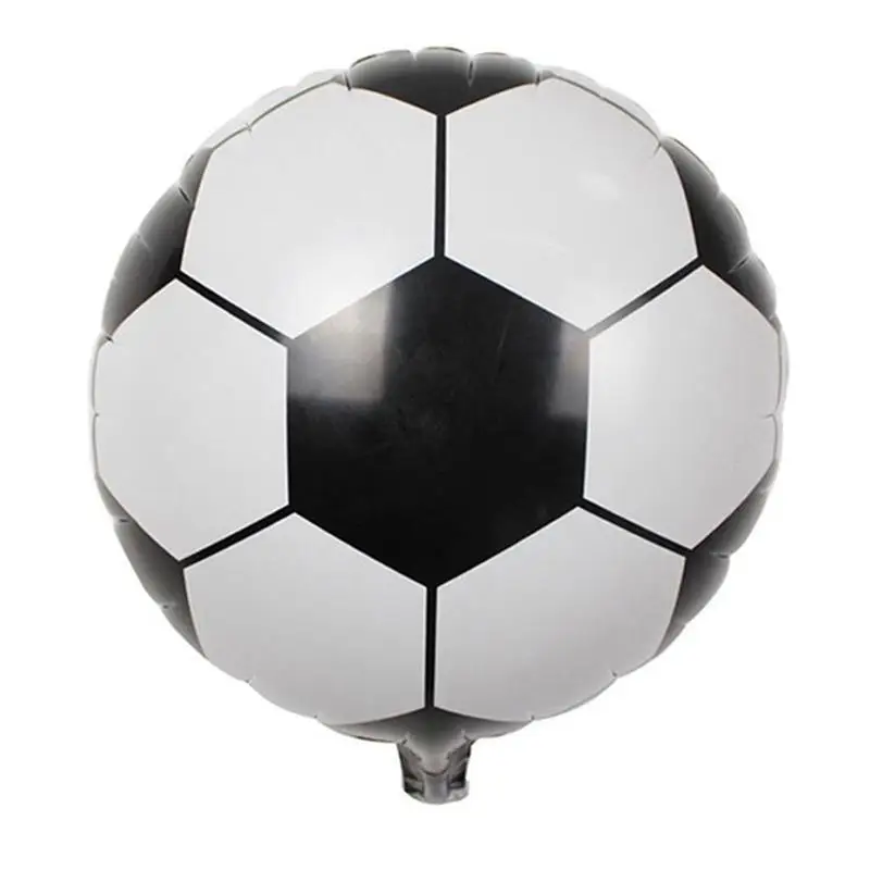 10 шт 18 Inch Футбол Алюминий Фольга футбол металлический майларовая воздушными шарами украшения для День рождения