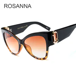 Rosanna Новая мода Мода кошачий глаз Солнцезащитные очки для женщин Женская 2018 Брендовая дизайнерская обувь ясно Защита от солнца очки