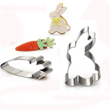 2 шт./компл. морковь и кролик печенья печенье набор для выпечки Sugarcraft кекс Кондитерские инструмент DIY выпечки украшения