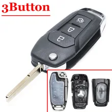 Хорошее качество(1 шт.) Замена дистанционного корпуса 3 кнопочный Выкидной ключ оболочки тип чехол для Ford