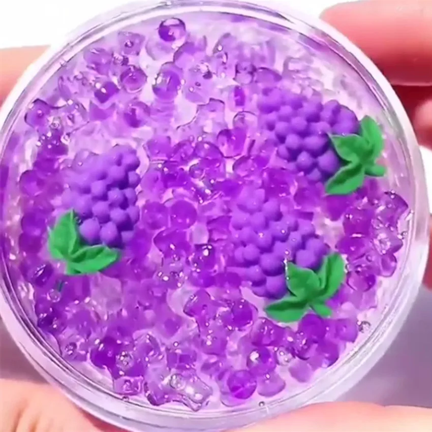 

1PC Cherry Mud Mixing Cloud Grape Slime Scented Stress Kids Clay Toy