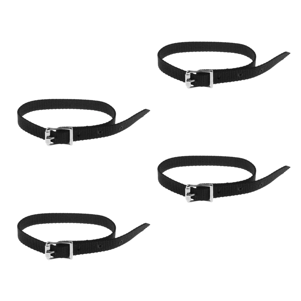 Set of 4 Pcs Thickened Weaved English Spurs Straps Belt Horse Riding Equestrian Boots Accessories Riding Crops & Spurs