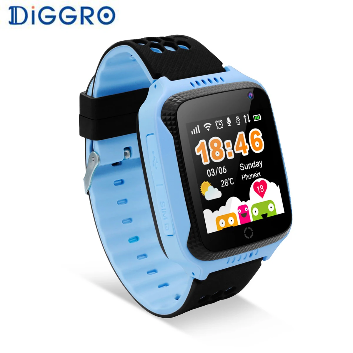 oled m01 kids gps bluetooth smart watch