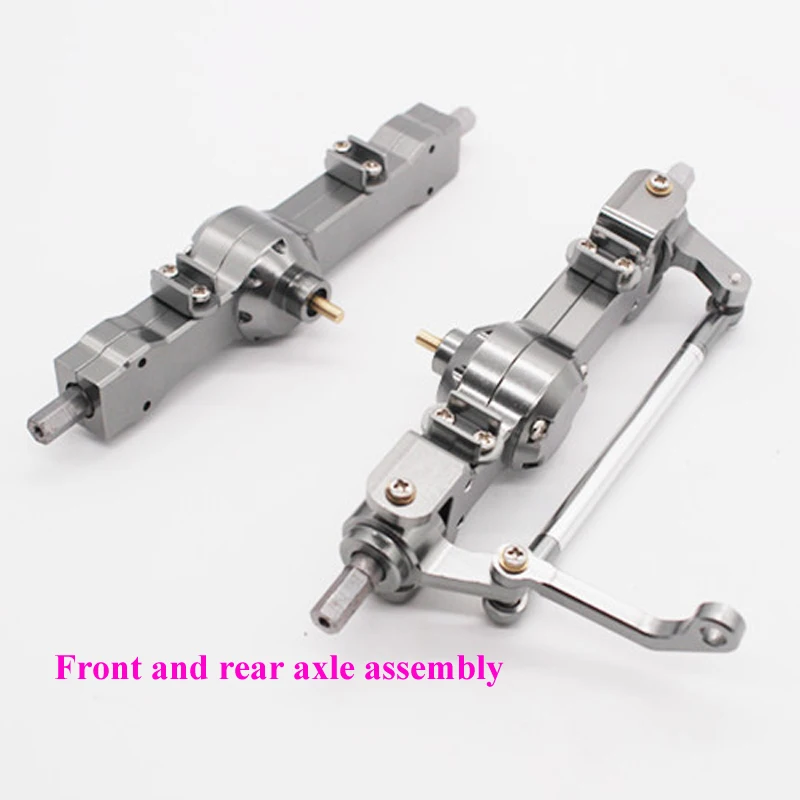

1Pcs Henglong/WPL Metal Upgrade Accessories Front and Rear Axle Assembly for RC Model Cars Spare Parts Military/Semi Truck