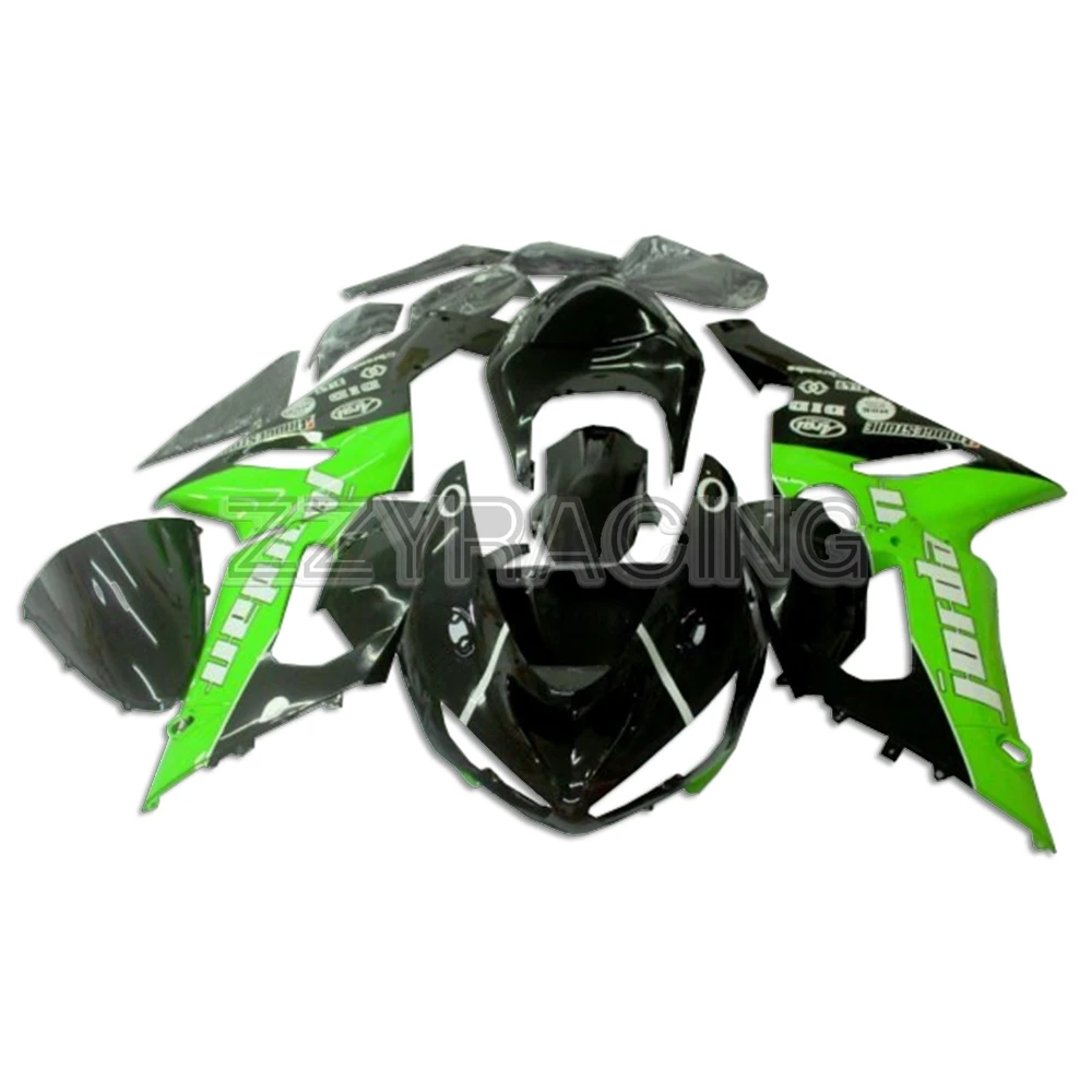 

Injection Fairings Kits for Kawasaki ZX6R 2005 2006 Year ZX-6R 05 06 Complete Motorcycle Body Kit Cowlings Green Black New Kit