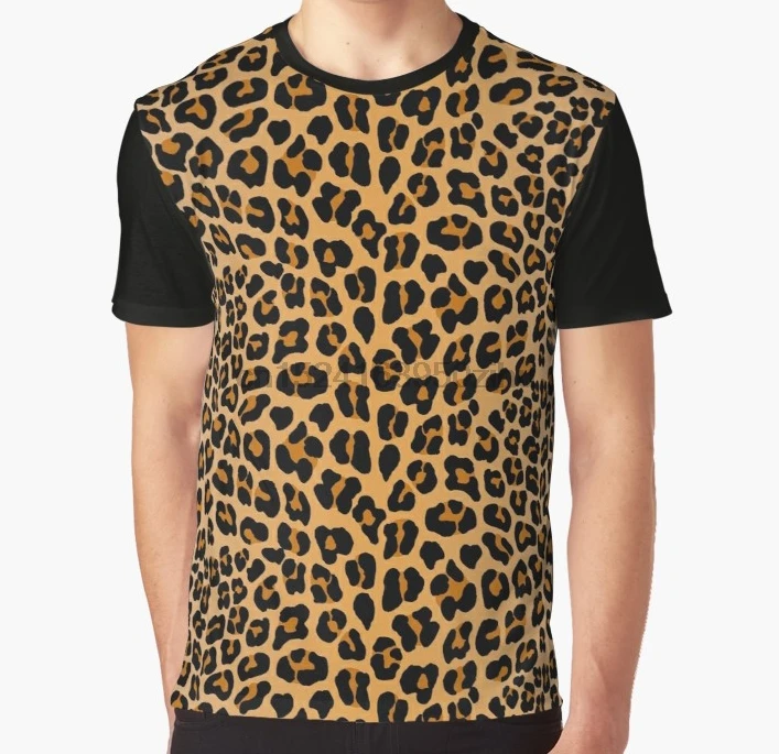 

All Over Print T Shirt Men Funny tshirt Leopard print Graphic T-Shirt