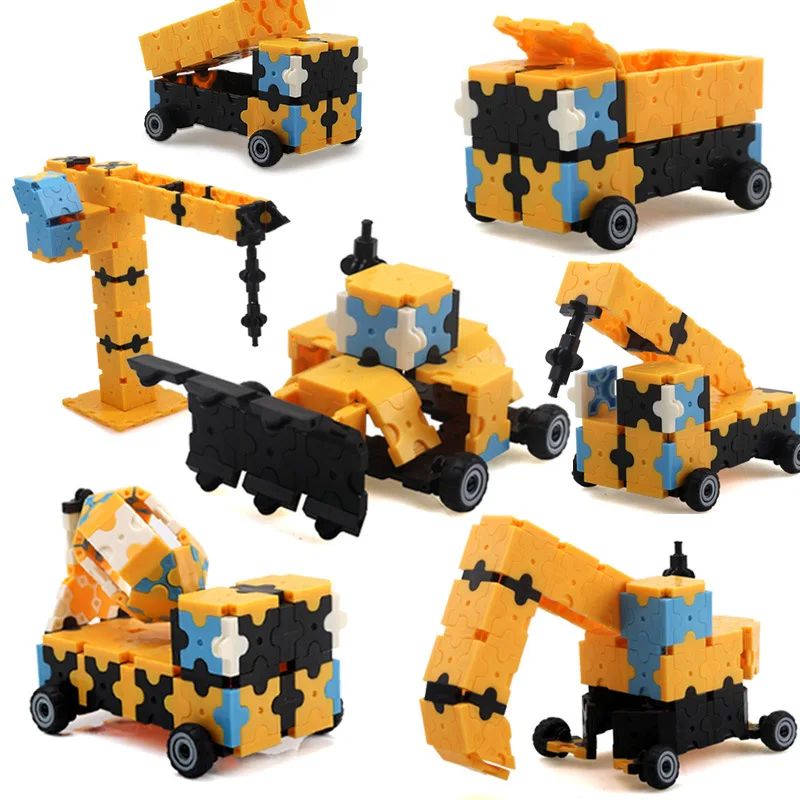 

AMY&BENTON 3D Splicing Construction Vehicle Construction Block
