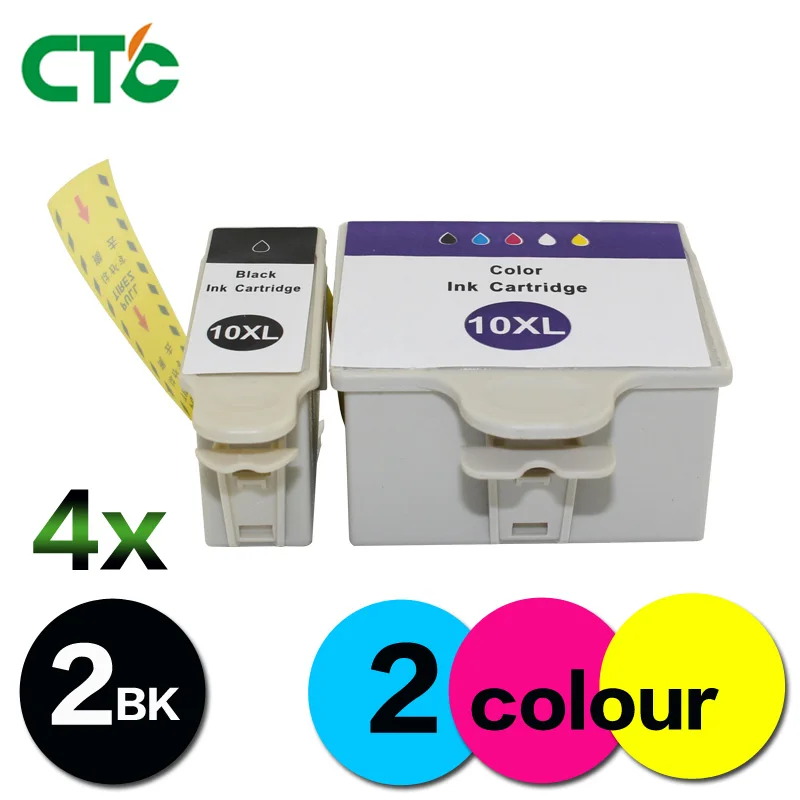 

4 Compatible for Kodak 10 Ink Cartridge for ESP5 ESP5230 ESP7250 ESP3250 ESP5220 ESP7 ESP9250 Printer