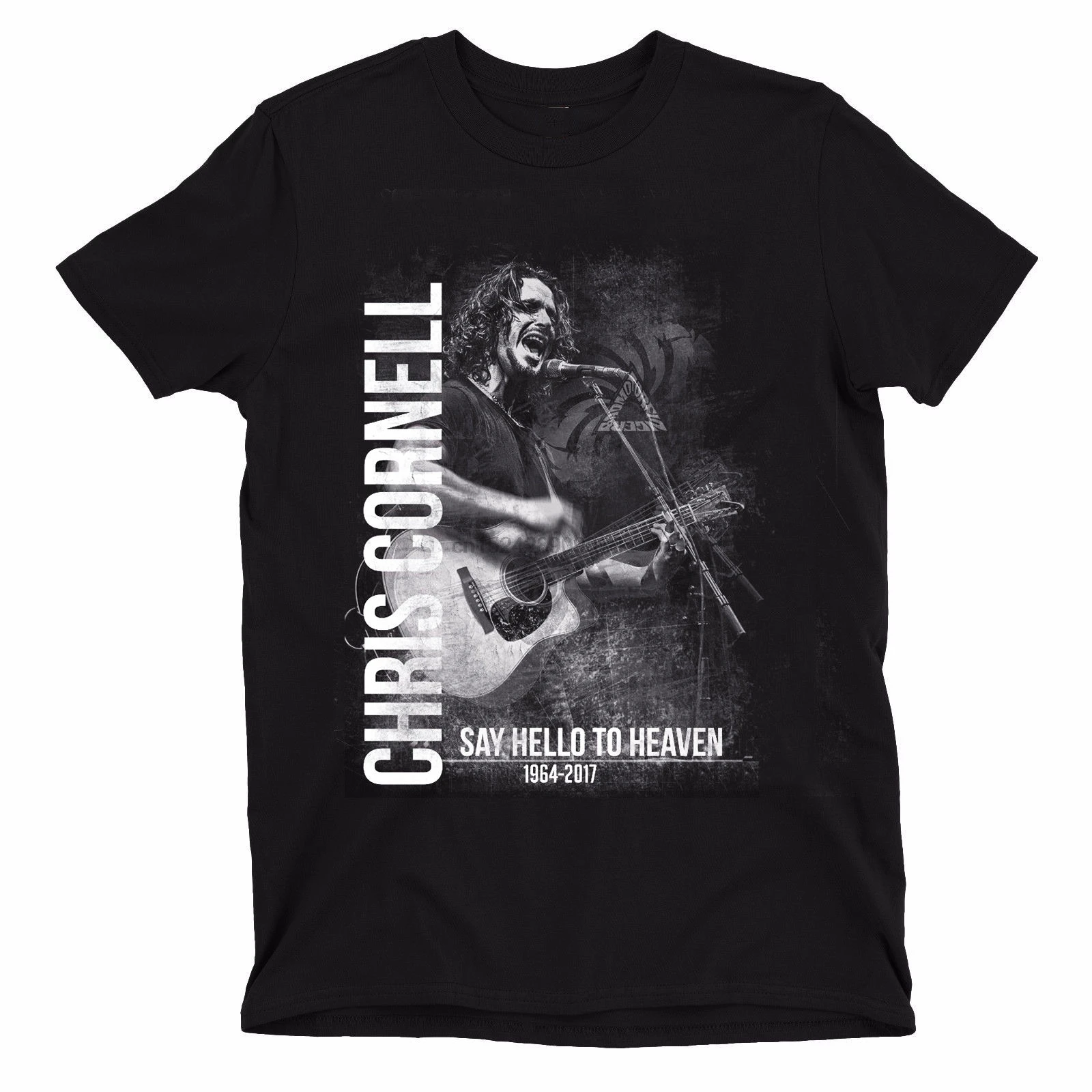 RIP Soundgarden_Audioslave_Chris Cornell Футболка с принтом трафарета США | Мужская одежда
