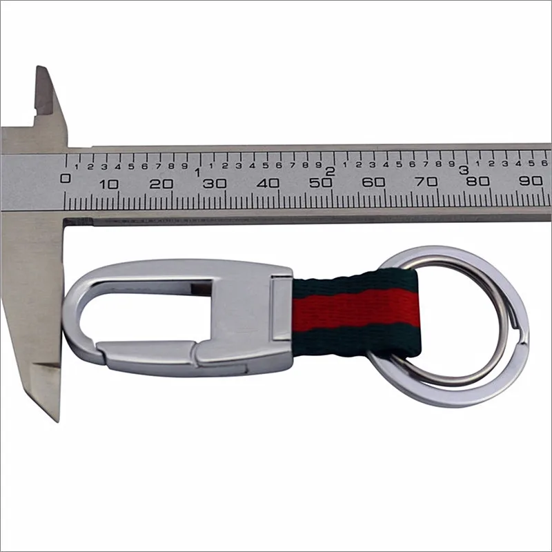 QOONG a medida de moda dos anillos llavero anillo soporte Llaveros moda Metal hombre coche llavero hombre Correa llavero QZ7-004