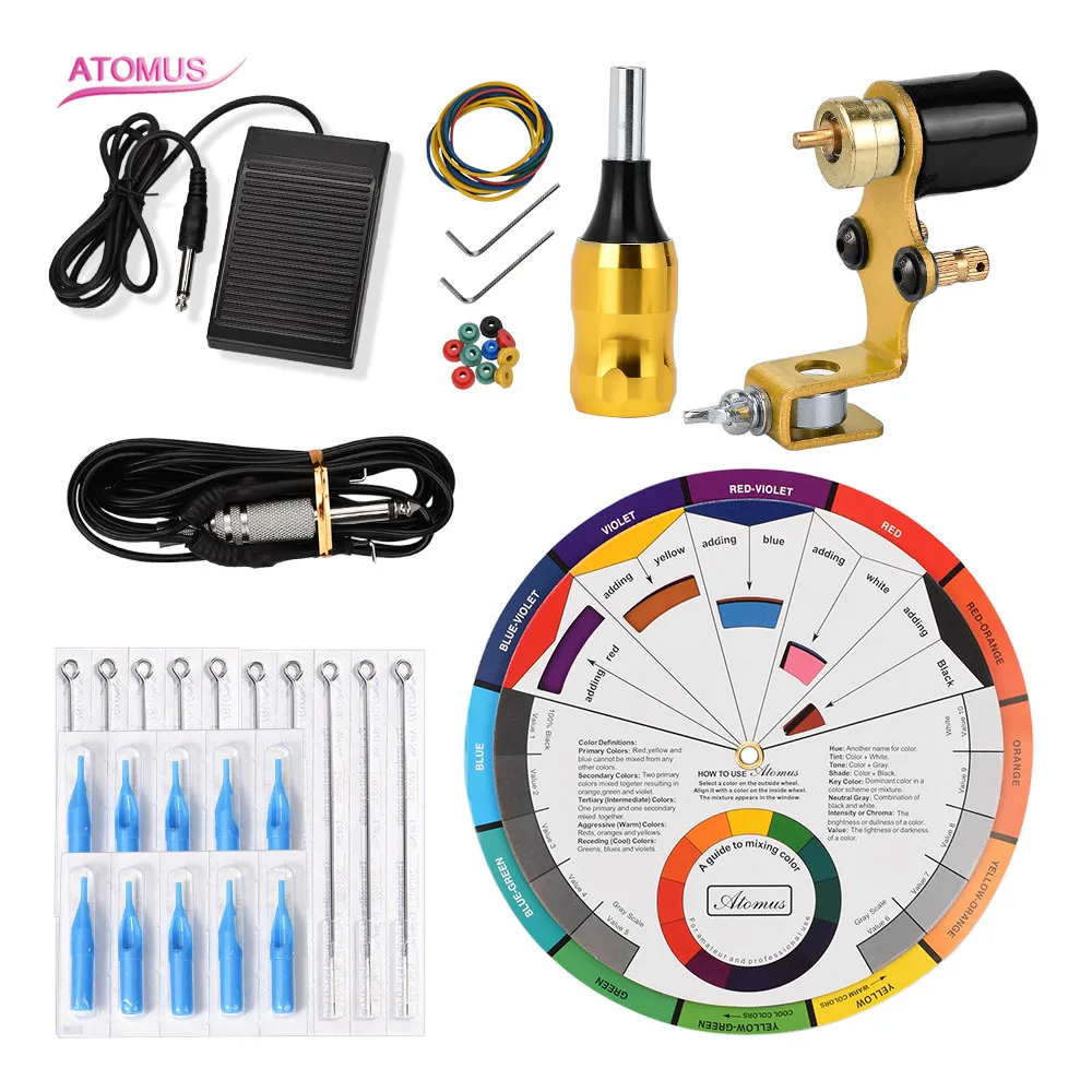 

Tattoo Machine Rotary Kit Machinery Set Professional Kit Tatuaje Tattoo Rotativa Tatuador Maquina De Tatuar Para Beginner Tatto