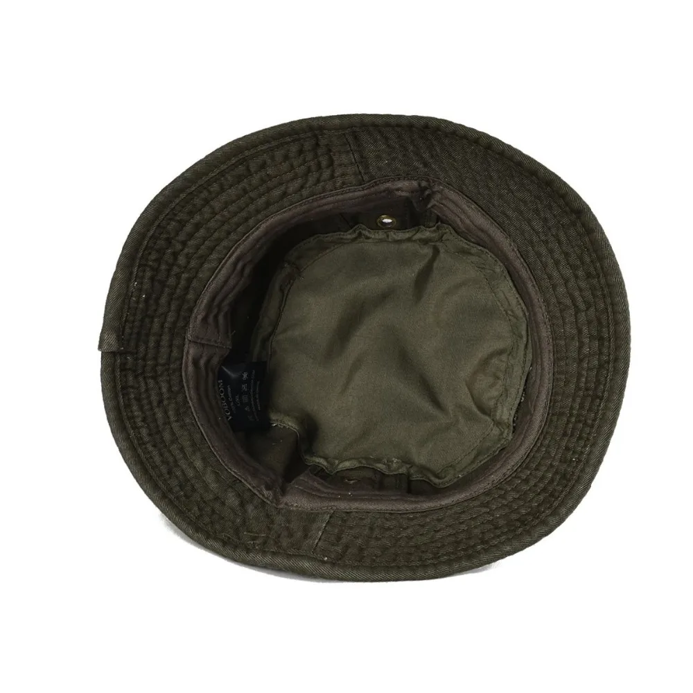 VOBOOM летняя армейская Зеленая Мужская шляпа-Панама простая однотонная с широкими полями саржа хлопок Boonie Giggle шляпы люверсы солнцезащитные кепки 102
