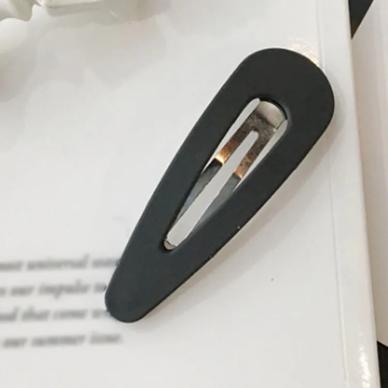 Black big Распродажа BB заколки для волос высокое качество изысканные гипоаллергенные уникальные большие вечерние красивые яркие цвета 1 шт. маленькие поступление - Цвет: Black big