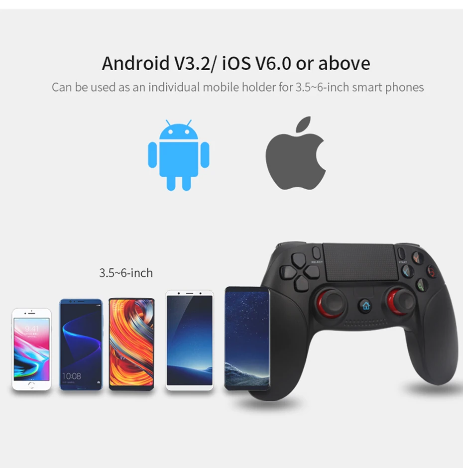 Bluetooth беспроводной игровой контроллер Android геймпад удаленный смартфон ПК Джойстик для Android tv Box планшет Windows PC 360 игры