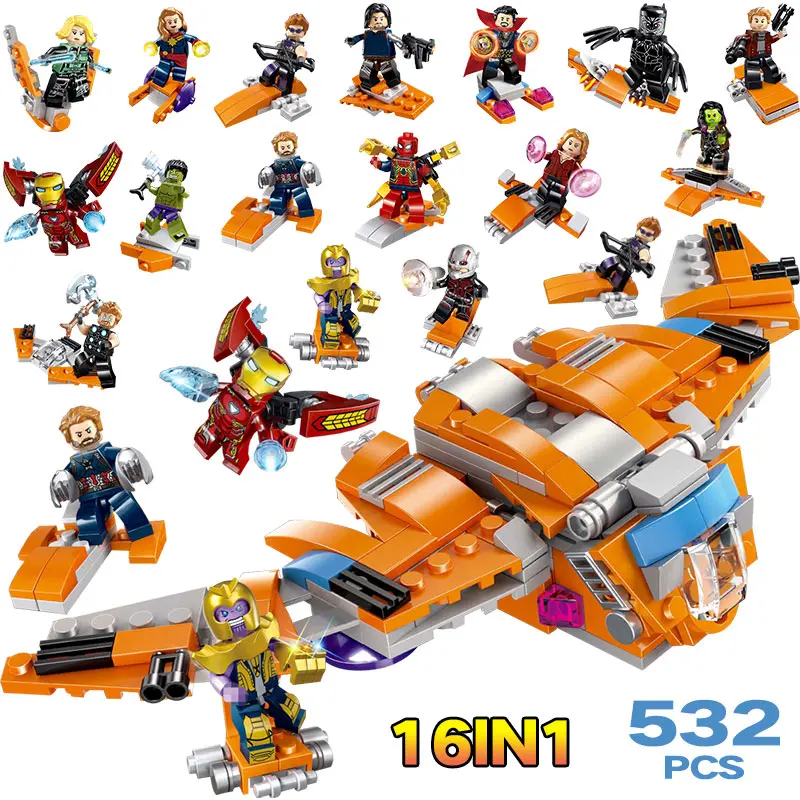 532PCS Technic Bricks Series Icefield Helicopter LegoINGly Guardians of the Galaxy Building Blocks Iron Man Figures Kits Toy Boy