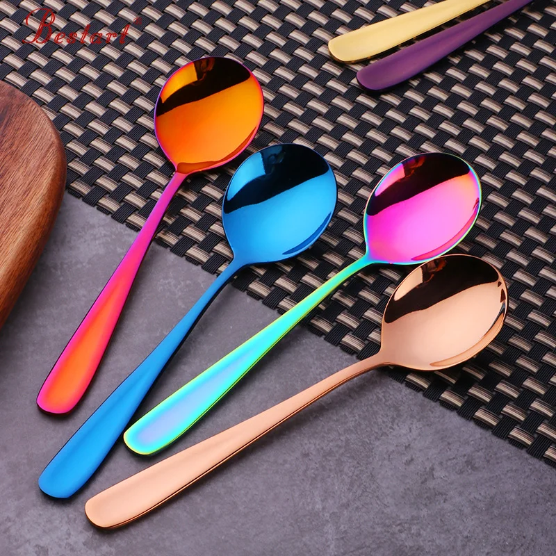 1lot/5pcs 18/8 Stainless Steel Small Coffee Spoon Set Cute Tableware 17