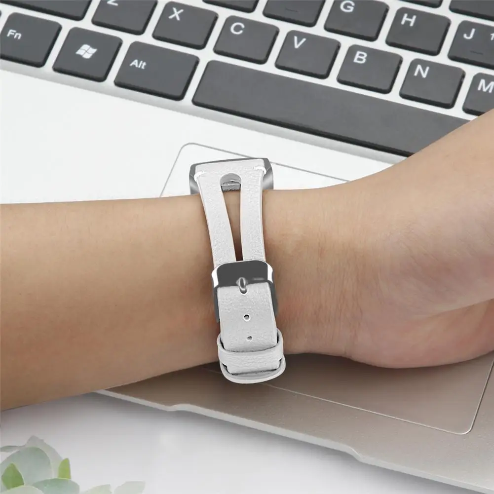 Сменный кожаный ремешок для Fitbit Charge 3 часы кожаный ремешок с Пряжка из нержавеющей стали для женщин и мужчин маленький и большой