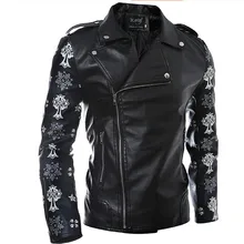 Мужская косая куртка на молнии, пальто, фирменный дизайн, короткие пальто из искусственной кожи, приталенные, модные, Новое поступление, мотоциклетные пальто F1820