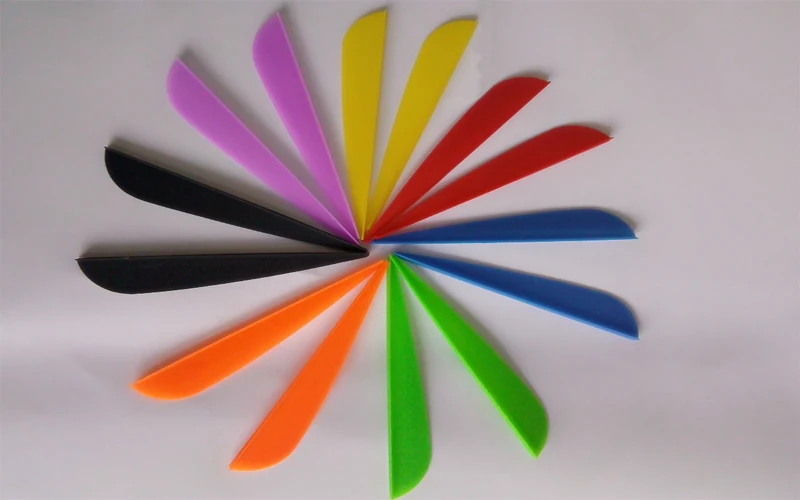 

Free Shipping 100 pieces 3 inch Plastic Arrow Vane Fletching for DIY arrow archery bow 8 color