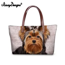 Большие женские сумки для обуви Йоркширский терьер дизайнерская сумка на плечо Goriuss сумки для девочек собака кошка сумка-кошелек с принтом feminina Женская