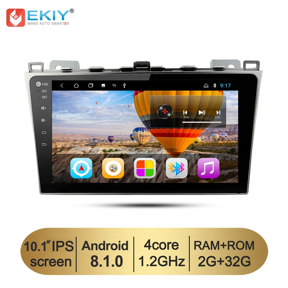 

EKIY 4 Core 10.1" Android 8.1 2 Din Car Multimedia Player GPS Radio For MAZDA 6 Mazda6 Ruiyi Stereo Head Unit Wifi BT Automotivo