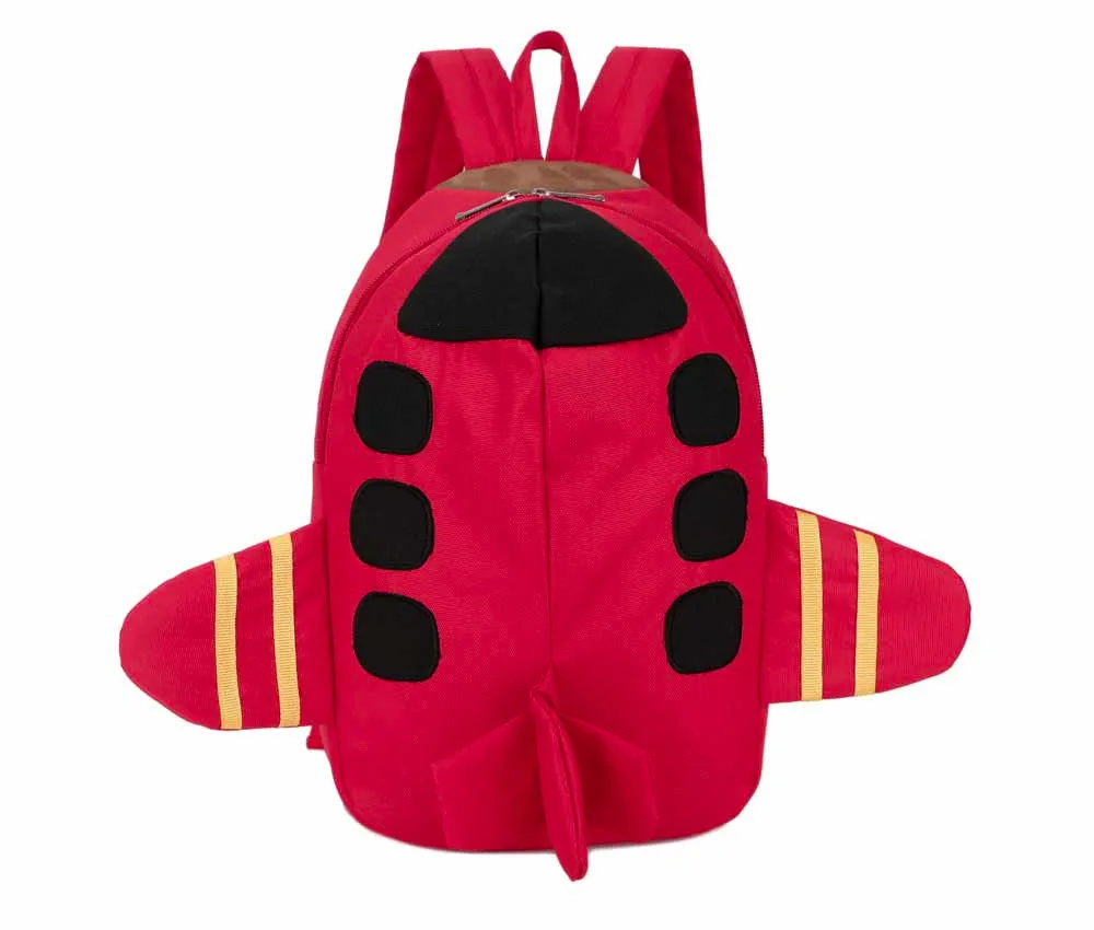 Популярные милые дети рюкзак для маленьких мальчиков девочек дети самолет узор Животные Рюкзак малышей школьная сумка Высокое качество - Цвет: Красный