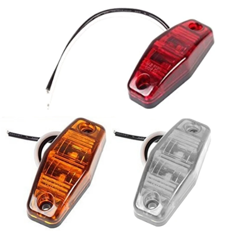 

1x LED Side Marker Light Clearance Lamp 12V 24V E-marked Car Truck Trailer BUS Rear lamp external Lights Parking lights