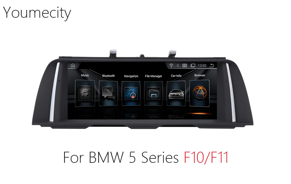Youmecity 10 2 дюймов Android 4 Автомобильное видео Радио для BMW 5 серии F10/F11 2011 2012 2013 2014 2015 2016