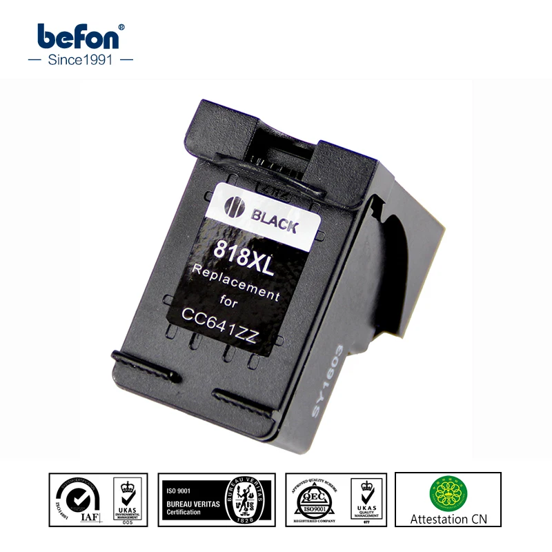 

for HP818XL HP818 HP 818XL 818 CC641ZZ 641 Black Ink Cartridge for HP Deskjet F2418 F2488 F4238 F4288 F4488 D1688 D2568 Printer