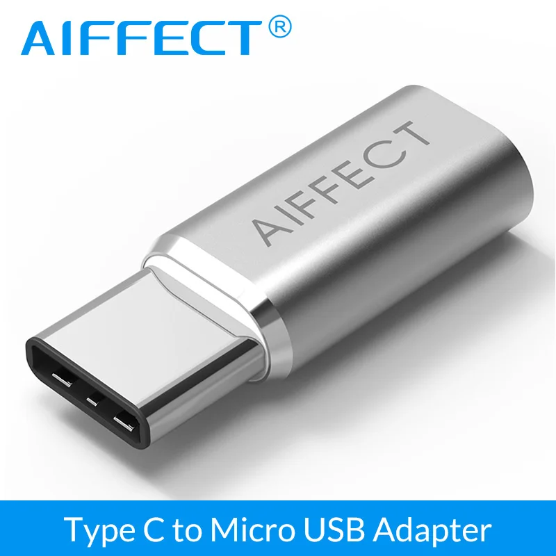 AIFFECT type C адаптер для Micro USB адаптер type-C к Micro B конвертер для мобильных телефонов ноутбуков планшетов