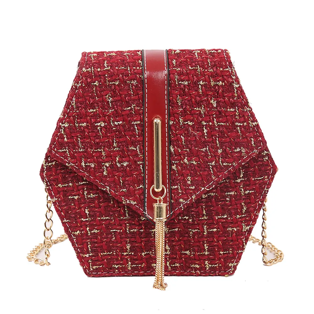 OCARDIAN женские сумки на цепочке с шерстяной кисточкой маленькая квадратная сумка мягкая моющаяся кожаная сумка через плечо фруктовая модная женская сумка 932115